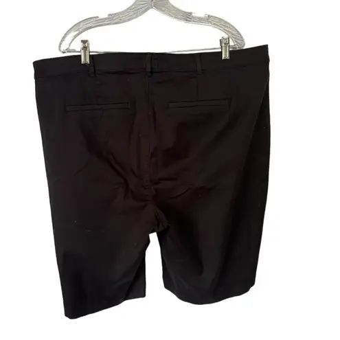 NYDJ Bermuda Shorts In Plus Size In Black Stretch Twill Size 20W