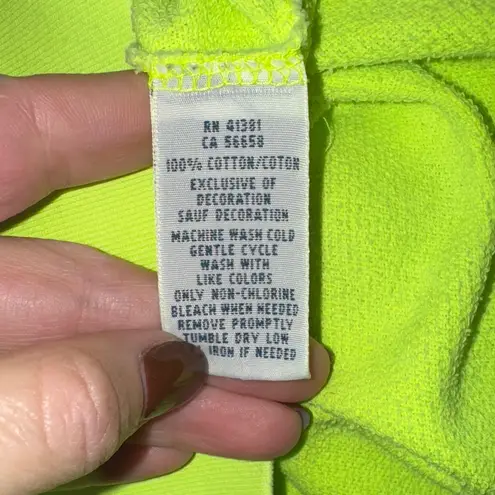 Ralph Lauren Polo  Neon Yellow Scoop neck Top Women's L