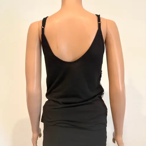 Third Wish medium sequin patriotic flag tank top stars & stripes TS 2057 Blue