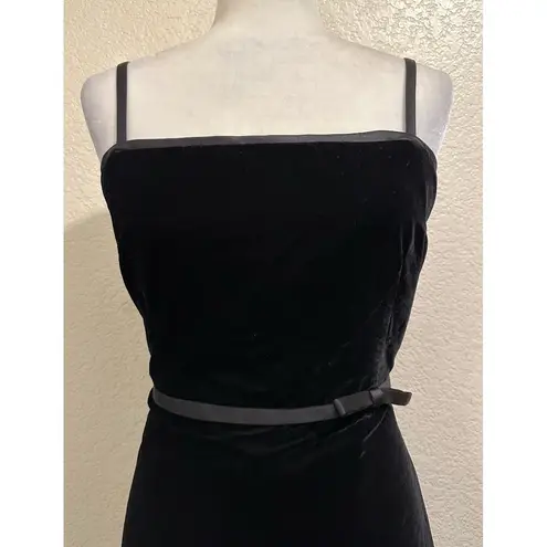 Peck & Peck Collection Vintage 80s Velvet Bow Evening Dress