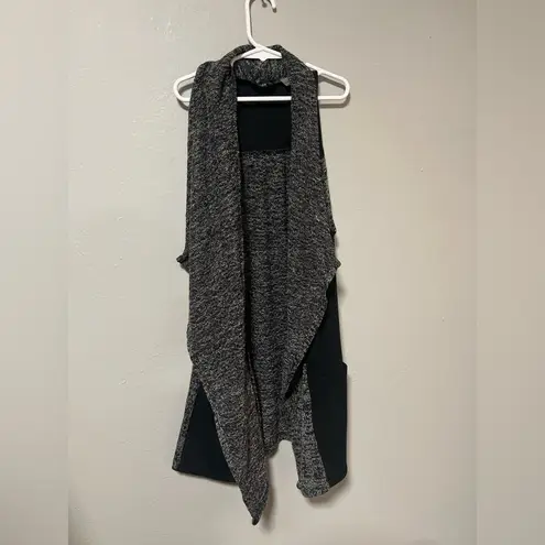 Dex long sweater black and grey Vest
