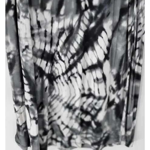 Hula Honey Womens Dress Medium Gray White Tie Dye Strapless Maxi Summer Beach