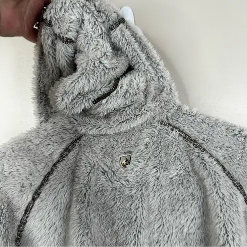 Kuhl Fleece Flight Jacket in Stone Womens Medium Full Zip Outdoor Hooded Coat