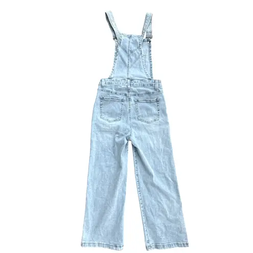 TNR Jean Cropped Overalls Women’s Size Small Light Wash Blue