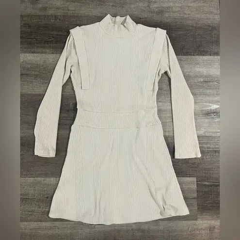 Maeve BY ANTHROPOLOGIE Strong Shoulder Mini Sweater Dress