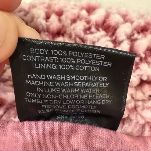 Real Tree Full Zip Sherpa Vest Women’s Medium Pink w/Camo Trim Cozycore Winter