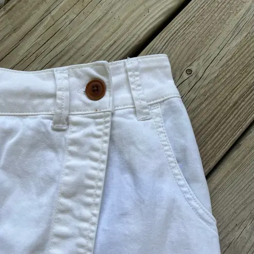 Pilcro and the Letterpress Anthropologie White Flapper Jean Skirt Size 2