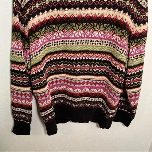 Tiara International Vintage Cardigan Sweater Fair Isle
