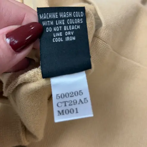 Jean de Marithé + François Girbaud Tan Graphic Y2K Scoop Neck Stretch Shirtdress Yellow Size XL