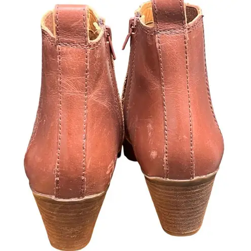 Frye & Co Women's Jacy Chelsea Mauve Leather Ankle Boot Booties size 7 Pink