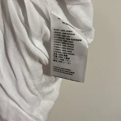 Faithfull the Brand Midi Dress Cottagecore Polka Dot Prairie Coquette Linen 10