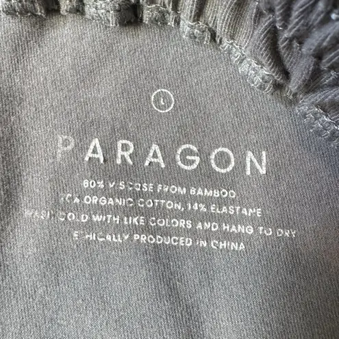 Paragon Fitwear Bike Shorts Size L Gray Organic Cotton Bamboo Workout Gym Sculpt