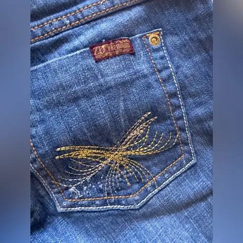 Zana Di vintage jeans blue cuffed women zipper button size 11