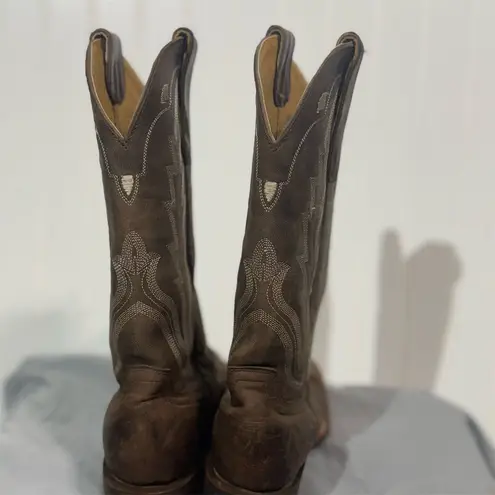 Idyllwind Outlaw Western Boots Women’s 6.5B Brown Leather Square Toe Mexico