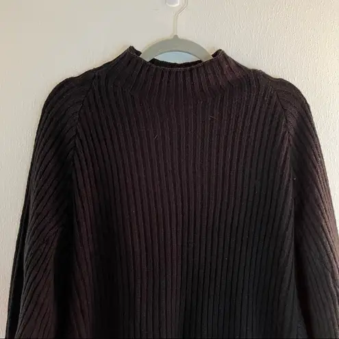 Eloquii Sweater Black Dolman Sleeves Ribbed Mock-Neck Sweater Sz 14/16 (1X) NWT