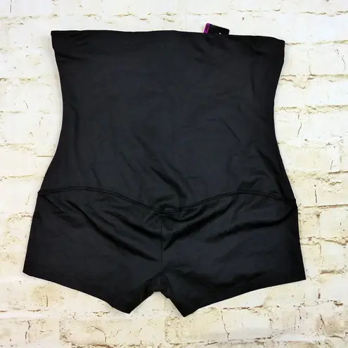 Maidenform  Hi-Waist Boyshort Shapewear Womens 2XL Black Firm Control P2107 NWT