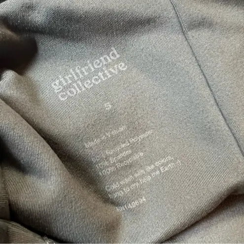 Girlfriend Collective Halter Racerback Sports Bra Green Size Small