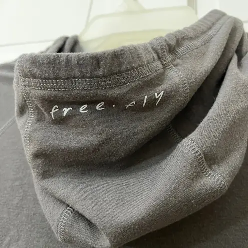 Free Fly Bamboo Womens Performance Hoodie Lightweight Fleece Sz S Thumbholes Gray