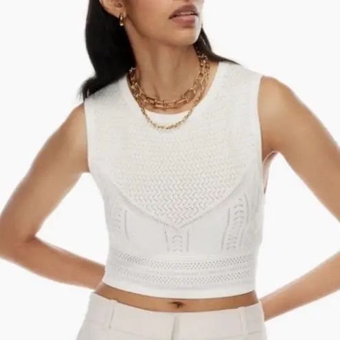 Babaton Aritzia Pointelle sweater tank size M