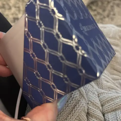 Swavorski BRILLIANCE SWAROVSKI TOPAZ & DIAMOND ACCENT EARRINGS