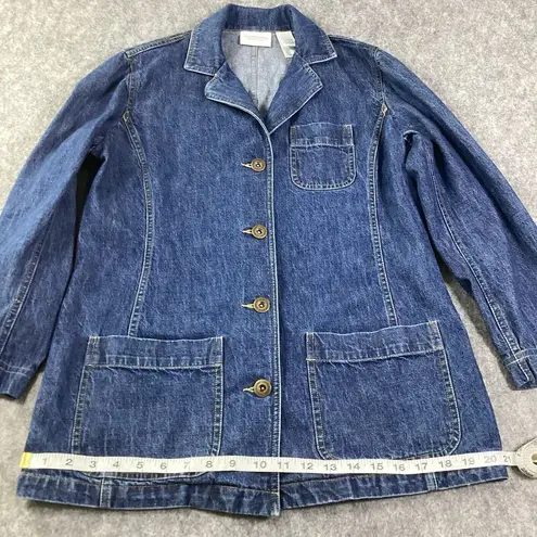 Liz Claiborne 1990’s  Denim Chore Three Pocket Jean Jacket Women's Small