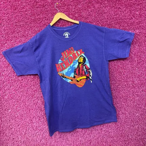 Jimi Hendrix Shredding at Woodstock Psychedelic Rock Tee XL