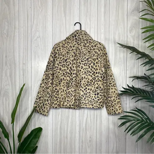 Chico's NEW  Animal Print Genuine Leather Jacket size 0 (S Small) NWT