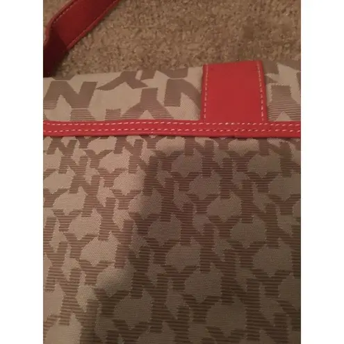 New York & Co. Women's Printed Handbag Shoulder HOBO Bag Orange