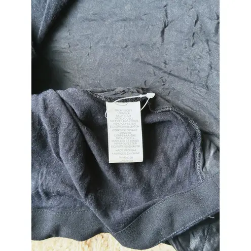 Rebecca Taylor Beaded Silk Short Sleeve Blouse Black 10 Designer Glam Minimalist