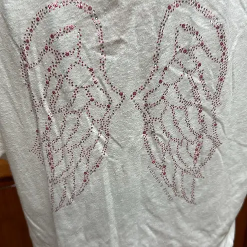 Victoria's Secret Victoria secrets Angel supermodel essentials white tshirt sequins bling