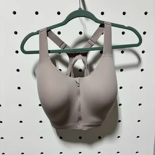 Soma Women's Front-Zip High Impact Sports Bra - Silver Taupe Size 40DDD