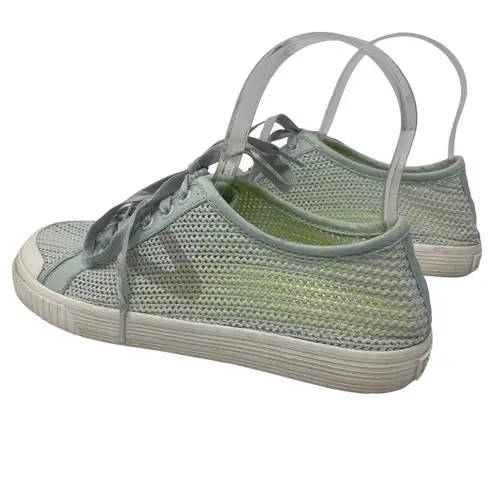 Tretorn Sz 7.5 Women's Green Tournament Net Mesh Low Top Sneakers