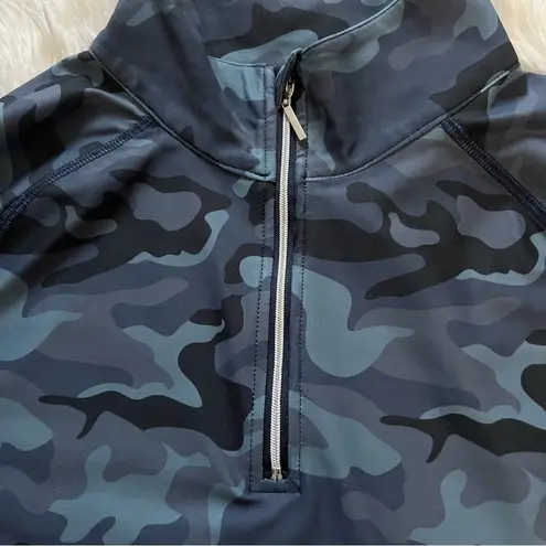 Shea Women's Blue Camo Long Sleeve Top Size L