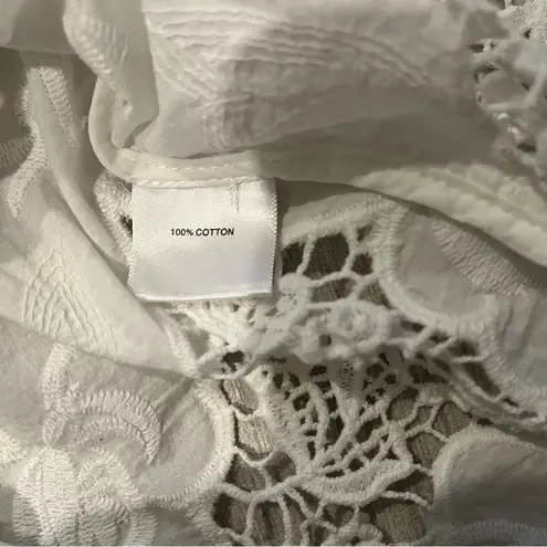 Allison Collection New York Cotton Embroidered Blouse, Sz M Size M