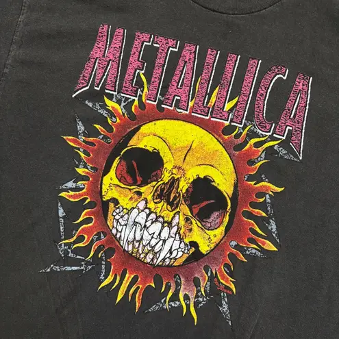 Metallica Blazing Pushead Heavy Metal Band T-Shirt Size Extra Large