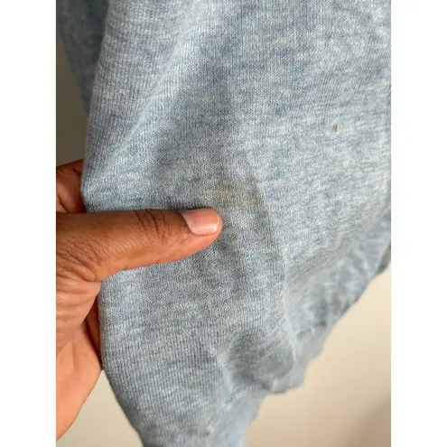 Stella McCartney Dress Tunic Italy Cashmere Size US 6/8 Blue Knit Graphic Sheer