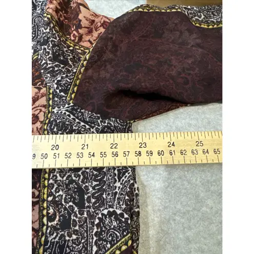 Vintage Y2K C est 1946 Boho Flowy Top Womens 2X Purple Pink Boho Romantic Fairy