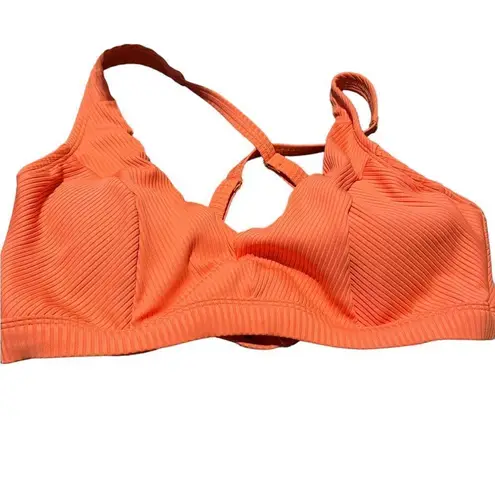 Bleu Rod Beattie  Women's Coral Chic Walk The Line Bikini Swim Top Size 38D NEW