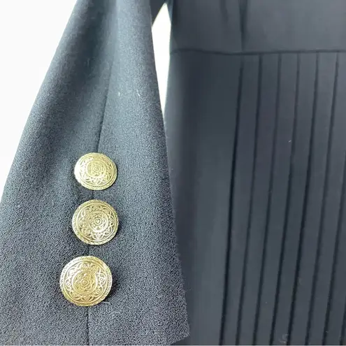 Gillian Women’s Vintage Pleated Wool Dress Cocktail Formal Midi Size 6