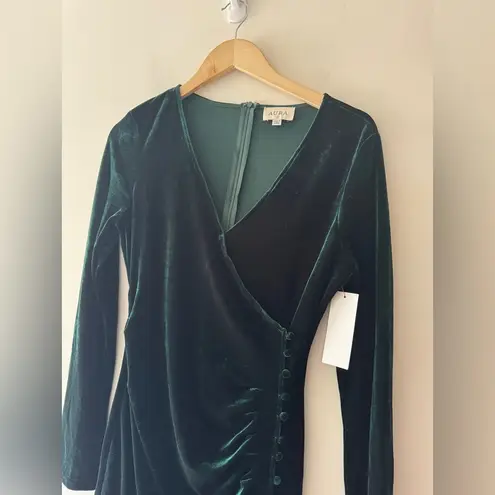 Aura NEW!! Green Velvet Mini Dress Res Dress Boutique