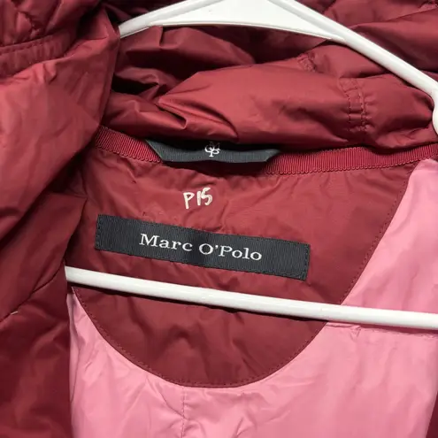 Marc O Polo Women’s Red Puffer Jacket Parka Down Coat Size 36 US Medium