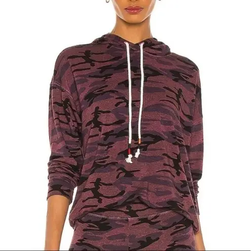 Sundry NWT Camo Boyfriend Hoodie in Plum 0 XS