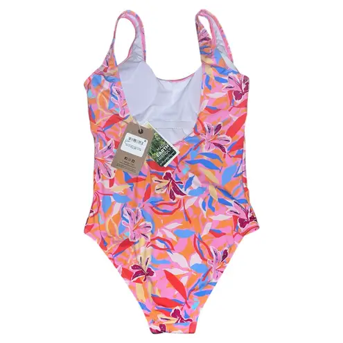 Snapper Rock Womens Swimsuit – Blooming Sunset Floral Print Pink Size M