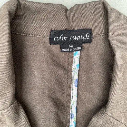 Swatch Color Brown Blazer Suit Jacket
