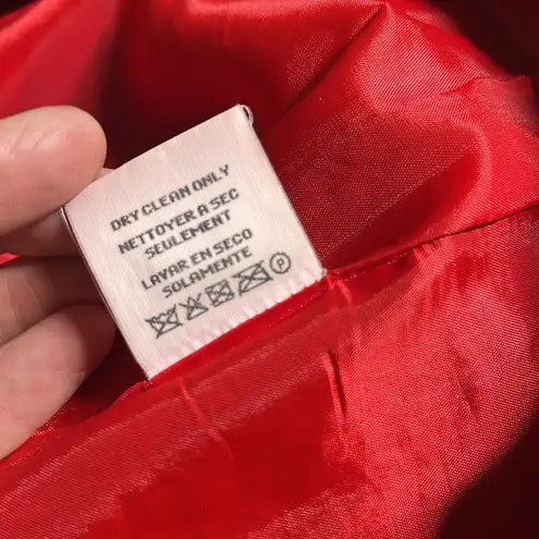 Vintage Red Plaid unisex Blazer classic sports coat business suit coat jacket Size L