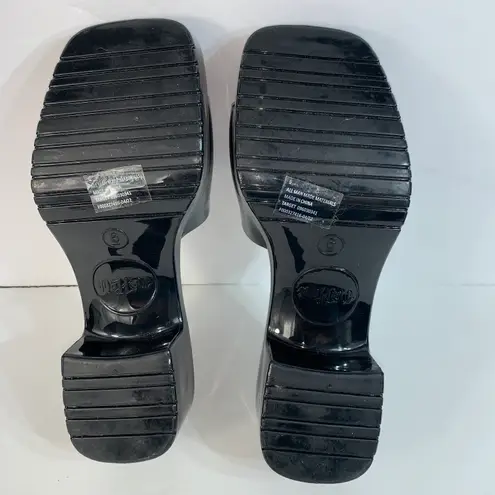 Mad love Women's Marni Jelly Slide Mule Heels Black - Size 6 Y2K