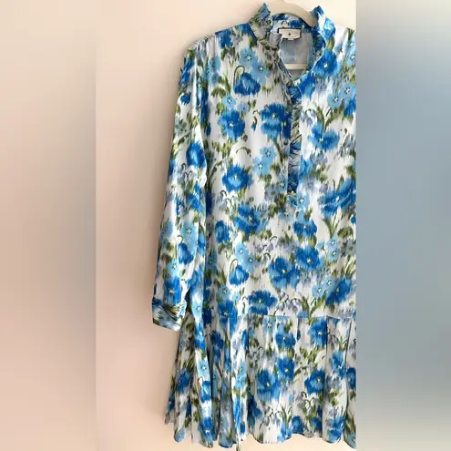 Tuckernuck Afternoon Showers Tate Dress, Blue and Green, Size XXXL