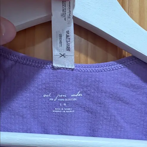 Urban Outfitters  Out From Under Size Large Purple Ribbed Crop Top Bra