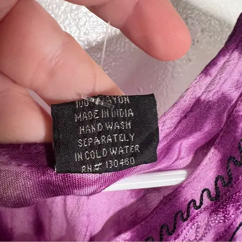 Mandala Sleeveless Cover Up Dress Purple Tie Dye OS Size undefined