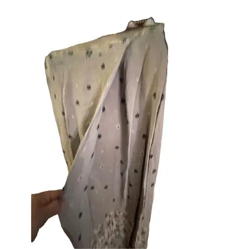 Jessica Holbrook Womens Maxi Skirt Floral Modest Light Gray Medium